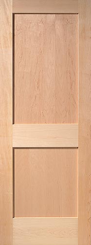 Maple Shaker 2-panel Interior Wood Door